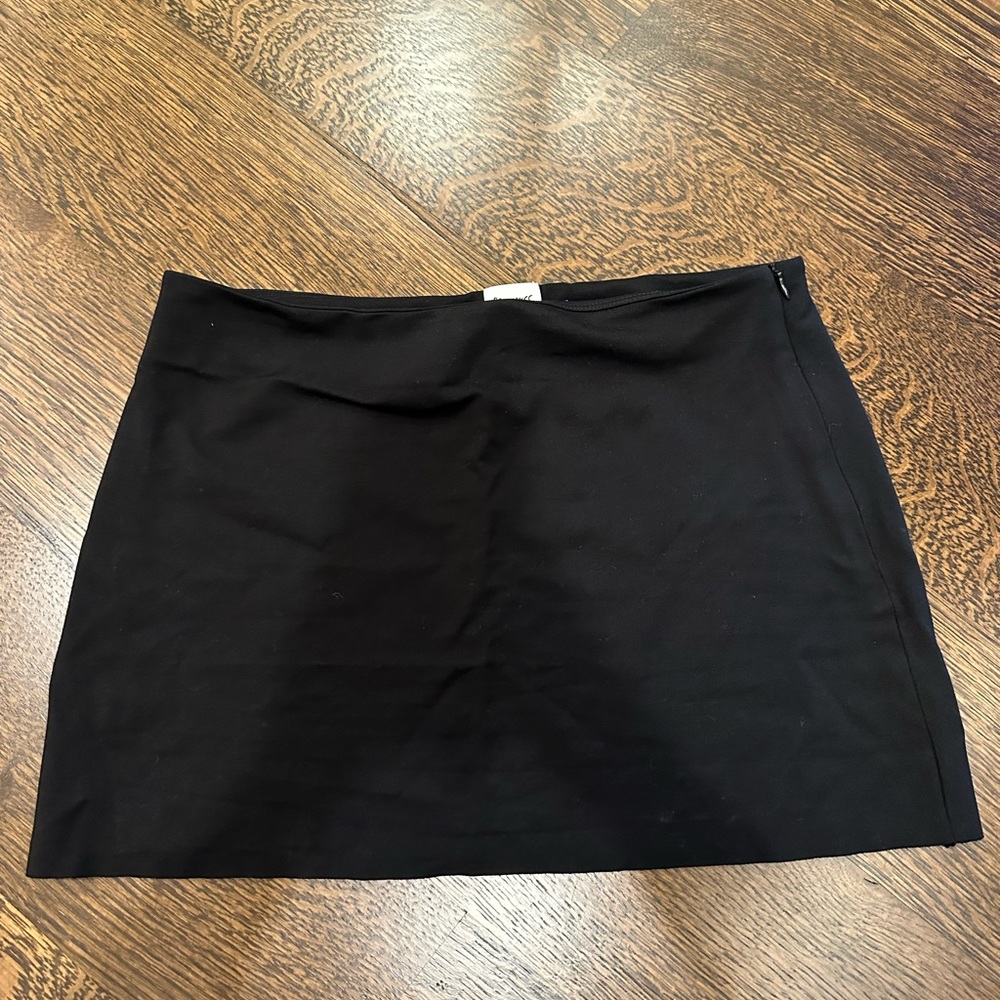 Black mini skirt